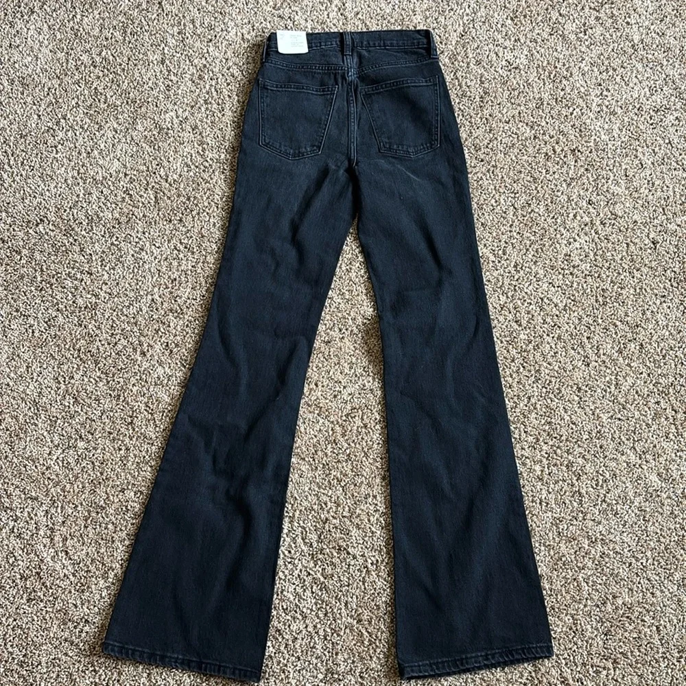 Universal Thread High Rise Black Flare Cotton Jeans Size 00 Long